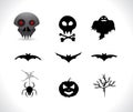 Halloween silhouettes Royalty Free Stock Photo