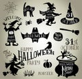 Halloween silhouettes Royalty Free Stock Photo