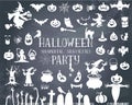 Halloween silhouettes Royalty Free Stock Photo