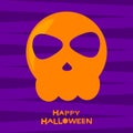Halloween skull card background