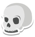 Halloween, skull Color Isolated Vector icon which can be easily edit or modified