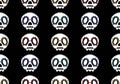 Halloween skulls seamless cartoon flower doodle pattern for wrapping paper and clothes print and kids and fabrics