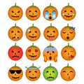 Halloween smiley icons