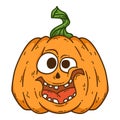 Halloween smiling pumpkin