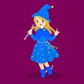 Halloween Sorceress Costume Vector