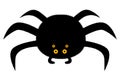 Halloween spider art scary insect black spidery silhouette artwork Royalty Free Stock Photo