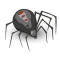 Halloween spider hand-drawn illustration Royalty Free Stock Photo