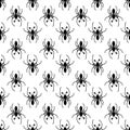 Halloween spider pattern seamless vector Royalty Free Stock Photo