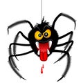 Halloween Spider Spooky Cartoon Character Royalty Free Stock Photo