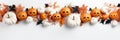 Halloween spooky with white background top view Sale Banner