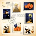 Halloween stamps Royalty Free Stock Photo