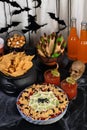 Halloween style taco dip Royalty Free Stock Photo