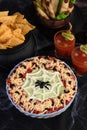 Halloween style taco dip Royalty Free Stock Photo