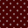 Halloween sugar skulls vector pattern. Cartoon style. Kawaii. Trick or treat