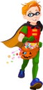 Halloween Super Boy Royalty Free Stock Photo