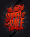 Halloween super sale poster Royalty Free Stock Photo