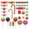 Halloween sweet treats set. Candies and snacks. Royalty Free Stock Photo