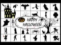 Halloween symbol holiday set silhouette Royalty Free Stock Photo