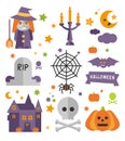 Halloween symbols collection Royalty Free Stock Photo