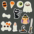 Halloween symbols collection Royalty Free Stock Photo