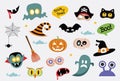 Halloween symbols and icons collection Royalty Free Stock Photo