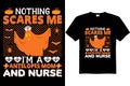 halloween t shirt design vector antelopes mom and nurse Royalty Free Stock Photo