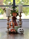 Halloween table decorations Royalty Free Stock Photo