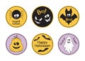 Halloween tags set