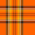 Halloween Tartan plaid. Pattern Scottish cage