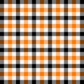 Halloween Tartan plaid. Scottish cage background