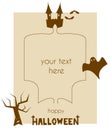 Halloween Template For Letters And Cards
