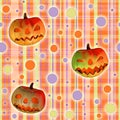 Halloween texture with pumpkins Royalty Free Stock Photo