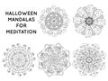 Halloween theme mandala