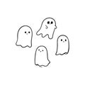 Halloween tiny ghosts.
