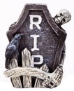 Halloween Tombstone Royalty Free Stock Photo