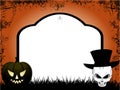 Halloween tombstone copy space