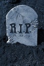 Halloween tombstone Royalty Free Stock Photo