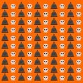 Halloween Tombstones and Skulls Background Pattern Texture Royalty Free Stock Photo