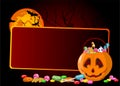 Halloween treats background