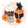 Halloween Treats Idea for Celebration Royalty Free Stock Photo