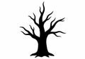 Halloween tree clip art Royalty Free Stock Photo