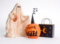 Halloween Trick or Treat Decorations Royalty Free Stock Photo
