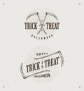 Halloween trick or treat logos