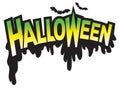 Halloween type graphic logo