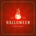 Halloween Typographic Design Vector Background Royalty Free Stock Photo