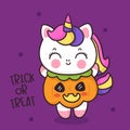 Halloween unicorn cartoon wear fancy pumpkin costume night party