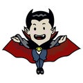 Halloween Vampire cartoon - Vector Illustration