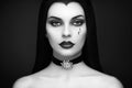 Halloween vampire woman portrait