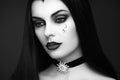 Halloween vampire woman portrait Royalty Free Stock Photo