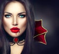 Halloween vampire woman portrait